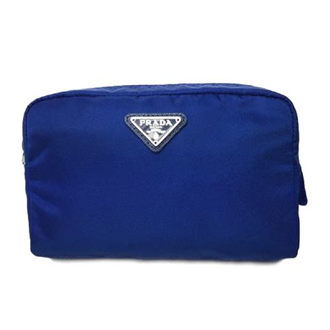 prada blue makeup bag